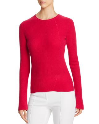 Elie Tahari Delaney Merino Wool Waffle Knit Sweater