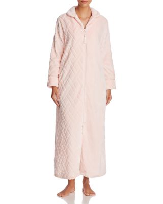 Oscar de la Renta Signature Plush Zip Robe