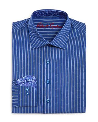 Robert Graham Boys' Stripe Button Down Dress Shirt - Sizes S-XL