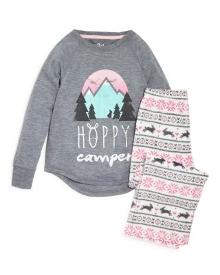 PJ Salvage Girls' Hoppy Camper Pajama Set - Sizes 4-6 