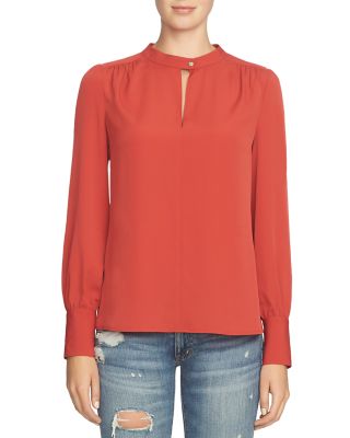 1.STATE Keyhole Blouse