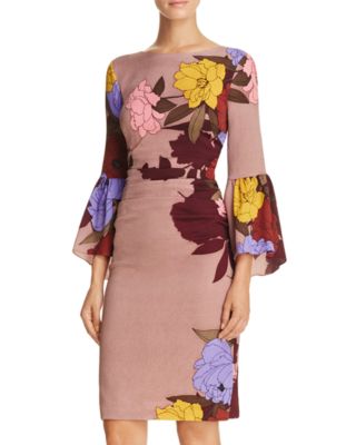 Tracy Reese Flounce Sleeve Dress