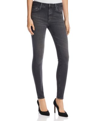 AG Farrah High Rise Skinny Jeans in Grey Mist