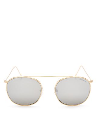 Illesteva Mykonos Mirrored Round Sunglasses, 51mm