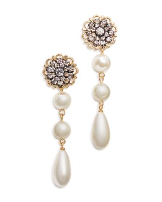 AQUA Isla Simulated Pearl Drop Earrings 