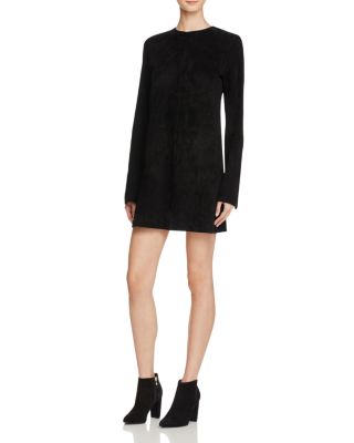 Theory Komiza Tidle Suede Dress