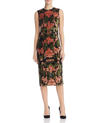 Alice and Olivia Nat Embellished Tapestry Dress