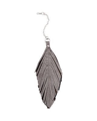 Lauren Ralph Lauren Suede Feather Key Fob 