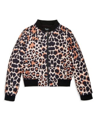 Bardot Junior Girls' Leopard TBD Print Bomber Jacket - Sizes 4-7