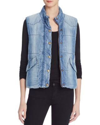 Bella Dahl Quilted Chambray Vest