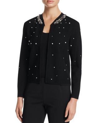 FINITY Faux Pearl Embellished Sweater