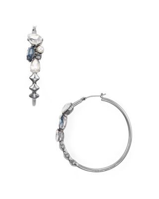 MARC JACOBS Strass Hoop Earrings