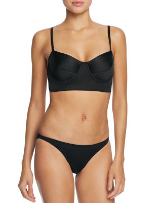 Norma Kamali Underwire Bralette Bikini Top & Eric Bikini Bottom