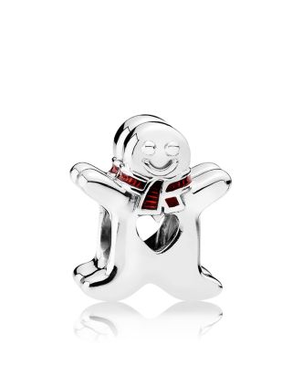 PANDORA Charm - Sterling Silver & Red Enamel Sweet Gingerbread, Moments Collection