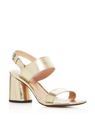 MARC JACOBS Emilie Metallic Strappy Sandals