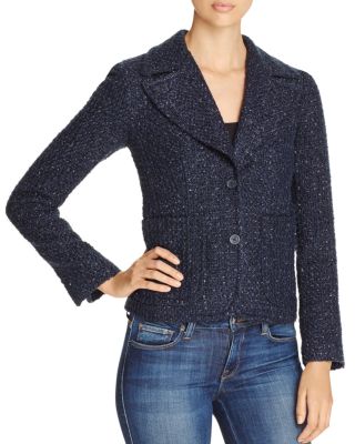 MICHAEL Michael Kors Retro Shrunken Tweed Blazer