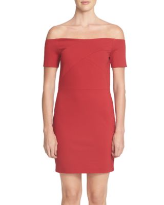 1.STATE Off-The-Shoulder Sheath Dress