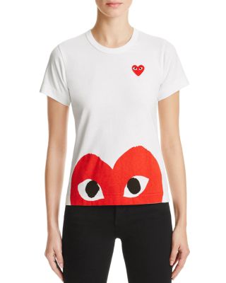 Comme Des Garcons PLAY Red Heart Tee