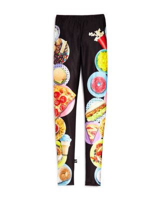 Terez Girls' Party Food Print Leggings - Sizes 7-16