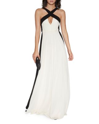 HALSTON HERITAGE Color Block Gown