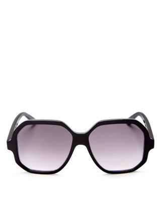 Saint Laurent Oversized Square Sunglasses, 56mm