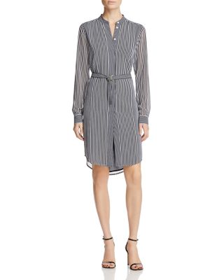 MICHAEL Michael Kors Corsican Stripe Belted Shirt Dress