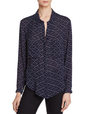 Bella Dahl Hipster Geo Print Shirt