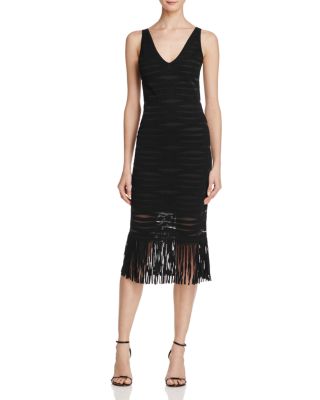 Parker Mae Fringe-Trim Dress