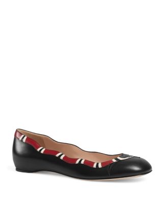 Gucci Yoko Serpent Ballet Flats