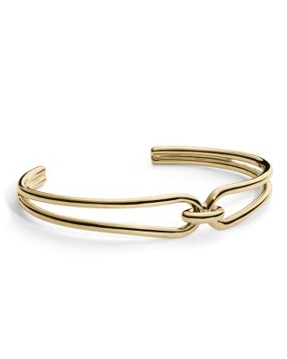 Shinola 14K Yellow Gold Lug Open Cuff Bracelet