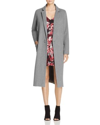 cupcakes and cashmere Levin Heathered One-Button Coat