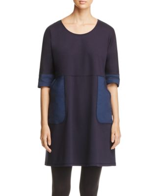 Lafayette 148 New York Two-Tone Shift Dress