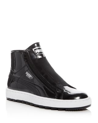 PUMA Basket Metallic Winter Mid Top Sneakers