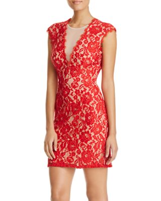 Aidan Aidan Open-Back Lace Dress