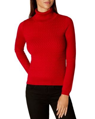 KAREN MILLEN Fine Cable-Knit Sweater