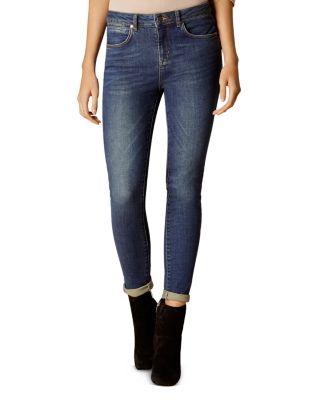 KAREN MILLEN Skinny Jeans in Mid Wash