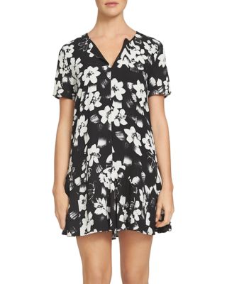 1.STATE Floral Print Keyhole Dress