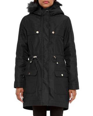 Ted Baker Faux Fur-Trimmed Parka