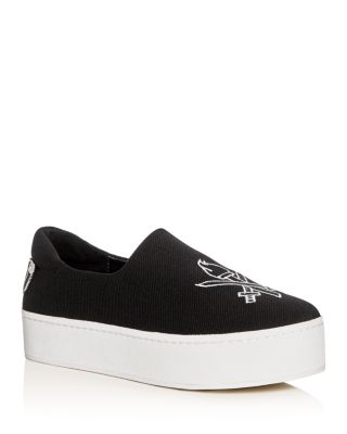 OPENING CEREMONY CICI VARSITY PLATFORM SLIP-ON SNEAKERS,50257533