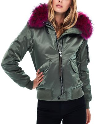 Sam bomber jacket hot sale with fur