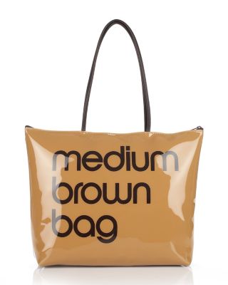 Bloomingdale's Bloomingdale's Zip Top Medium Brown Bag